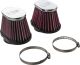 K&N Rennluftfilter-Set (2 Stück, RC-1820 + RC-2450), ohne TÜV