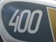 Tankdekor 'Homage 400', angelehnt an das Dekor der legendären XT500, Folie ist selbstklebend, schwarz/gold, 1 Set für links und rechts
