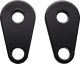 JvB-moto Super7 Blinkerhalter-Set hinten, Aluminium schwarz beschichtet, passend für Blinker mit 8mm-Befestigung (benötigt Kotflügel Art. JVB0038)