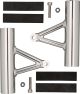 Alu-Lampenhalter, Aluminium poliert, 1 Paar, GibbonSlap-Style (Wrenchmonkees)