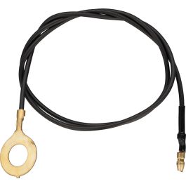 Massekabel 2,5 M Länge, 35 Mm² Querschnitt, Mit 13 Mm Stecker & Erdklemme – 400A Belastbar, PVC-ummanteltes Kupferkabel