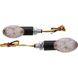 4 Stück Blinker Oval Klar 12V E-geprüft Für Motorrad, Roller, Scooter