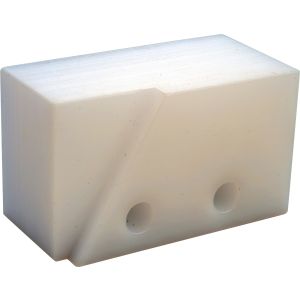 Schleifblock Kettenspanner, eckige (alte) Form für Stahltank-Modelle, Lochabstand 19mm, OEM-Vergleichs-Nr. 1T1-22178-01