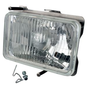 Replika H4 Scheinwerfer-Einsatz inkl. Montagematerial zur Verwendung mit OEM-Lampenmaske (mit hochwertigem Hella Echtglas-Lampeneinsatz)