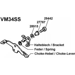 Kunststoff-Unterlegscheibe für Choke-Buchse Art. 27787, OEM-Vergleichs-Nr. 2J2-14962-00
