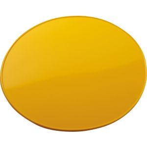 Startnummerntafel Vintage, oval (gelb) Abm. ca. 270x215mm, 1 Stück