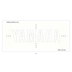 Schablone 20x5cm 'YAMAHA'-Schriftzug, 1 Stück
