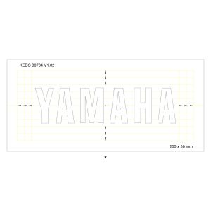 Schablone 20x5cm 'YAMAHA'-Schriftzug, 1 Stück