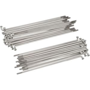 Flattrack 19' Speichen-Set Edelstahl, hinten, OHNE Speichennippel (Speichennippel nach Bohrung in Felge bestellen, siehe Art. 31204/31205/31206)