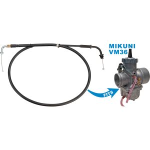 Gaszug für VM36-4 Vergaser (bauartbedingt nur ein Gaszug benötigt, passend für originalen Gasgriff)
