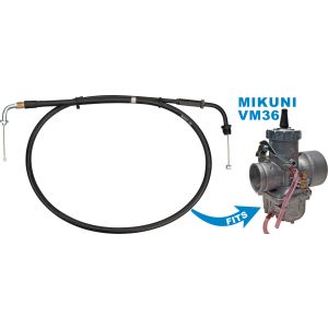 Gaszug für VM36-4 Vergaser (bauartbedingt nur ein Gaszug benötigt, passend für originalen Gasgriff)