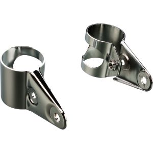 Replika-Lampenhalter TT500 ohne Gummidäm 1 Paar, verchromt, benötigt 2x Art. 33036, OEM-Vergleichsnummer 1K7-84118-60-33