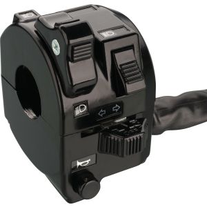 Handlebar switch LH, light/flasher/horn (OEM, replaces Art. 40014)