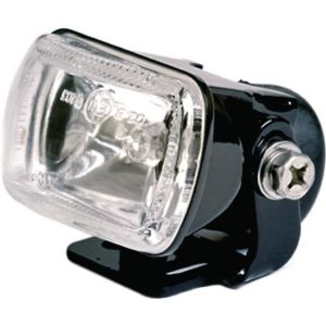 LED-Nebelscheinwerfer 12V, Abm. ca. 55x70mm, matt-schwarzes  Aluminium-Gehäuse, e-geprüft, 1 Stück inkl. Halter