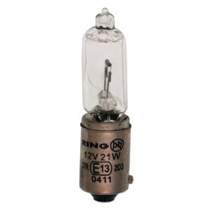 Ersatzlampe Halogen BAY9S 21W/12V, 1 Stück (auch mit 6V zu betreiben)