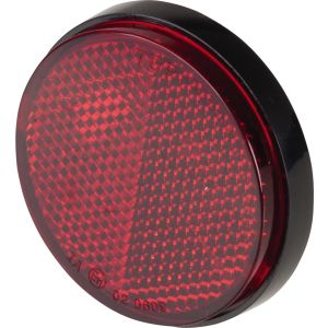Replika Reflektor rund/rot, schwarzes Gehäuse, Durchmesser 55/59mm, 1 Stück, mit M5-Gewinde, e-geprüft, OEM-Vergleichs-Nr. 449-85131-01