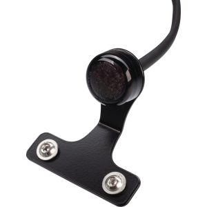 KEDO LED-Rücklicht 'DISC' inkl. Halter (komplett inkl. LED-Rücklicht mit Gehäuse, Aluminium-Halter schwarz, Montagematerial, 'E'-geprüft)