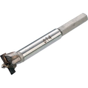 Forstner-Bohrer 14mm, zum Bohren von Kunststoff-Kotflügeln zur vibrationsentkoppelten Montage mit Art. 10068/10069