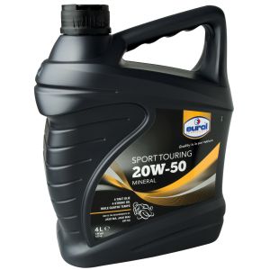 4l Eurol 20W50 4-Takt mineralisches Motorrad-Motoröl, Zusätze gegen Verschleiß, Ablagerungen und Oxidation (entspr. Spezifikation API SG, JASO MA2)
