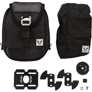 LegendGear Zusatztasche 1.5L, Black Edition, inkl. T-Lock Haltesystem, wasserdichter Überzug, Abm. ca. 19x14x5cm