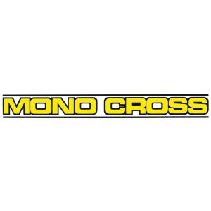 Aufkleber 'MONO CROSS' gelb, 216x25mm 1 Stück