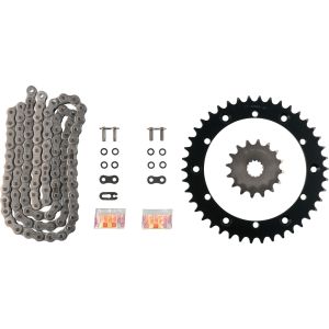 XW-Ring Kettensatz inkl. 16Z Ritzel, 42Z Kettenblatt, OFFENE RK520XRE-Kette mit 100 Gliedern, Hohlniet- und Clipschloss