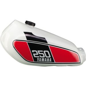 Tankdekor 76er XT-Style, rot/schwarz/weiß, 1 Paar (für CleanWhite lackierten Tank)
