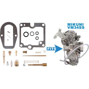 KEDO Vergaser-Rebuild-Kit inkl. Choke- Kolben, -Federn & -Kugel, Dichtungsring Betätigungswelle (Düsengrößen: #300/#25)