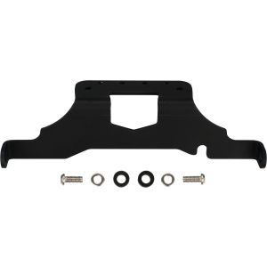 JvB-moto Alu Blinkerhalter vorn/schwarz, verlängerte Version für die Kombination mit Faltenbälgen Art. JVB0027, inkl. Montagematerial