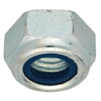 M10x1,5 Self-Locking Nut, Zinc-Coated, A/F17, narrow shape DIN 985