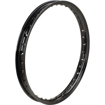 Replika Alu-Felge 1.60x21', schwarz glanzeloxiert, einbaufertig gebohrt