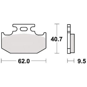EBC Bremsklötze hinten, 1 Paar, mit ABE, für Nissin-Bremszange (TT600: bitte mit Abbildung vergleichen! alternativ 11123/40242)