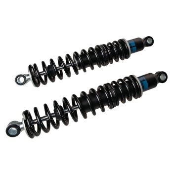 BILSTEIN Stoßdämpfer 370mm (wie Original), 1 Paar, Gummi-Lagerung, Materialgutachten, komfortabel-straff, mit Gutachten zur Eintragung