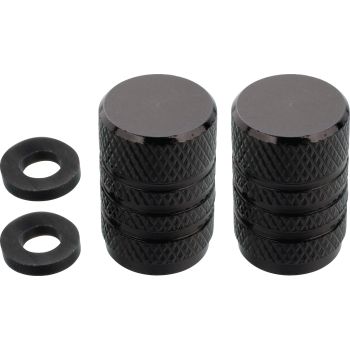 Lenkerschalter mit 2 Tastern, Gehäuse CNC gefräst schwarz für 22mm &  1'-Lenker passend, Gehäuse- Durchmesser ca. 28mm