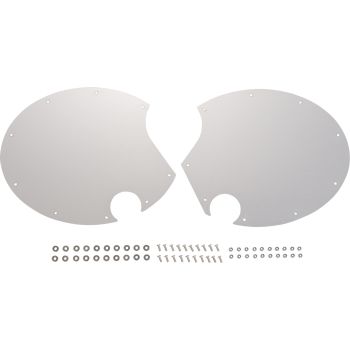 Aluminium-Seitendeckel-Cover, eloxierte Oberfläche, 1 Paar, ersetzt den Seitendeckel-Aufkleber, Schraubmontage (je 9-fach geschraubt)