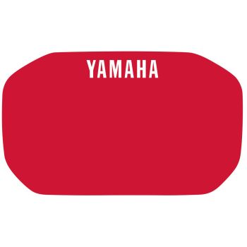 Dekor Lampenmaske, rot mit weißem YAMAHA Schriftzug (HeavyDuty-Qualität mit Schutzlaminat) passt für Art. 29112RP/29467RP/29468RP