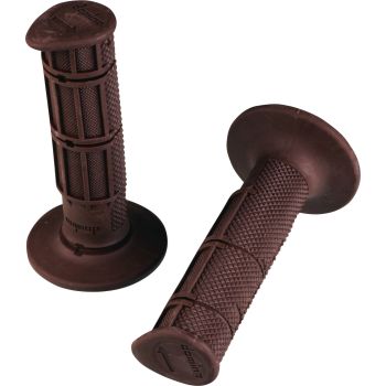 Griffgummi 'Offroad' braun, 1 Paar, geschlossen, mit Aussparung für Sicherungsdraht, 118mm lang