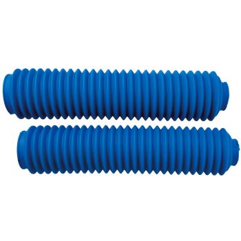 Faltenbälge blau, 1 Paar (d=43mm Standrohr / 58-62mm Tauchrohr; nicht für USD), Länge ca. 350mm
