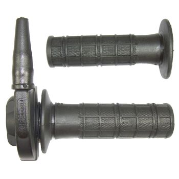 Tommaselli Gasgriff, einzügig, 46mm Hub bei 36mm/80° Drehwinkel inkl. 1 Paar Griffgummis