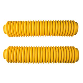 Faltenbälge gelb, 1 Paar (d=43mm Standrohr / 58-62mm Tauchrohr; nicht für USD), Länge ca. 350mm