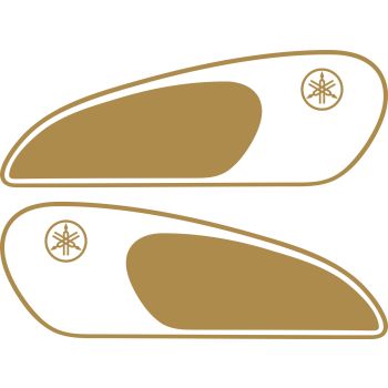 KEDO Classic-Tankdekor gold, rechts/links komplett