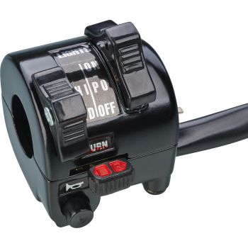 Replika Lenkerschalter links (eine Änderung am Kabelbaum notwendig) OEM-Vergleichs-Nr. 30X-83972-01