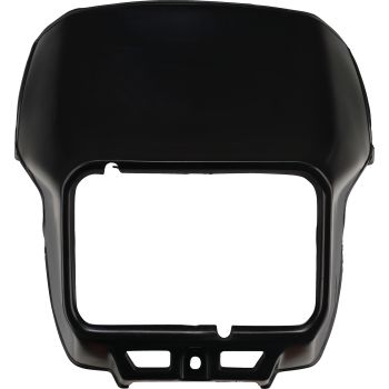 Replika-Lampenmaske, schwarz, Befestigung wie OEM (ohne Dekor, passend für Scheinwerfereinsatz Art. 27695RP)