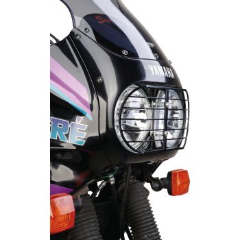KEDO Lampenschutzgitter, schwarz, inkl. Anbaumaterial, Gitter optional ohne Werkzeug de-/montierbar (Offroad/ Fernreisen, keine Straßenzulassung)