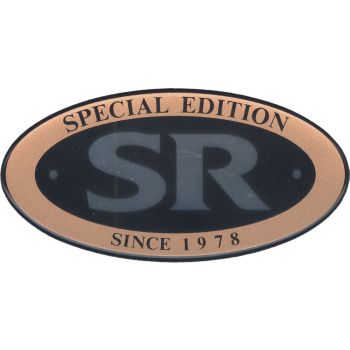 Emblem 'SR Special Edition since 1978' gold/chrom/schwarz, 1 Stück