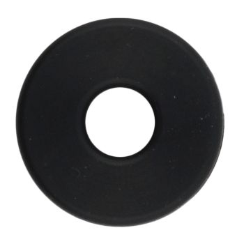 Gummidämpfer rund, Durchmesser 21mm außen, 7mm innen, Dicke 9mm, für 13mm-Loch und 3mm Blechstärke