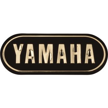 3D-Emblem YAMAHA, gold, ca. 92x36mm, selbstklebend, 1 Stück
