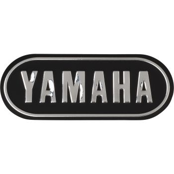 3D-Emblem YAMAHA, silber, ca. 92x36mm, selbstklebend, 1 Stück