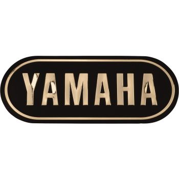 3D-Emblem YAMAHA, gold, ca. 132x52mm, selbstklebend, 1 Stück