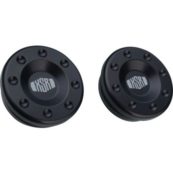 Rahmen-Endkappen, Aluminium schwarz eloxiert, mit XSR-Logo, 1 Paar (OEM)